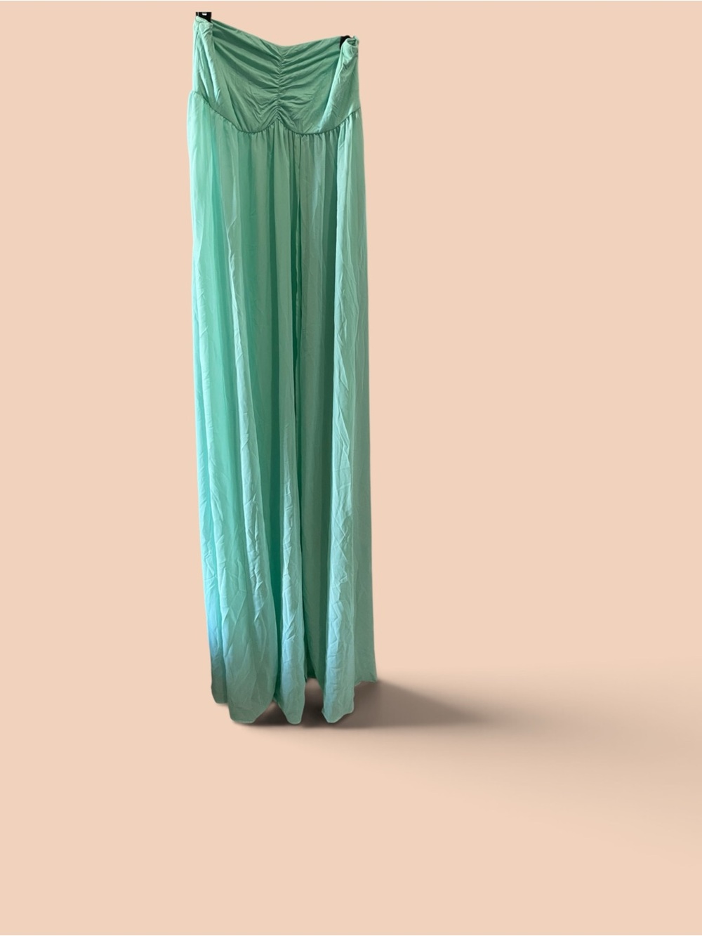 Maternity dress Pinkblush Strapless  Maxi Dress in Aqua XL
